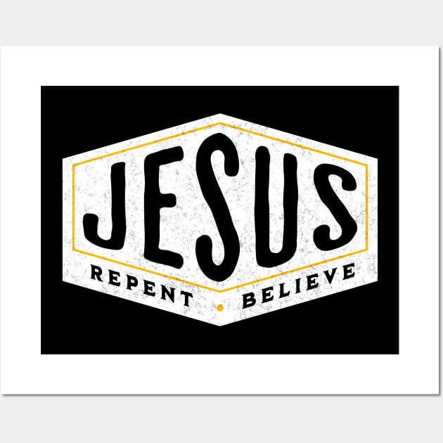 Jesus Christ - Repent & Believe Wall Art by Inspired Saints